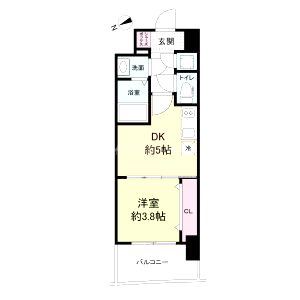 セレニテ京橋クレアの間取り図