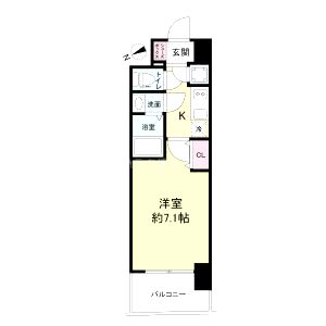 セレニテ京橋クレアの間取り図