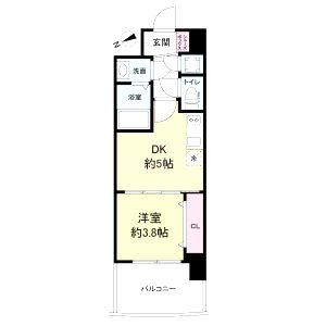 セレニテ京橋クレアの間取り図