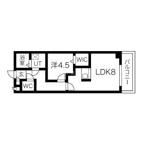プレアデス難波西の間取り図