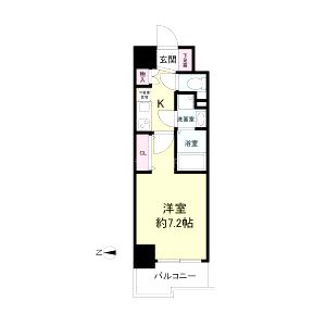 セレニテ心斎橋グランデの間取り図