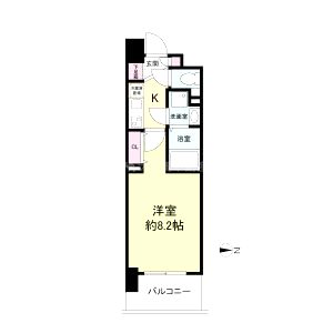 セレニテ心斎橋グランデの間取り図