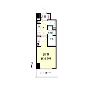 セレニテ心斎橋グランデの間取り図