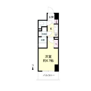 セレニテ心斎橋グランデの間取り図