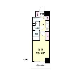 セレニテ心斎橋グランデの間取り図