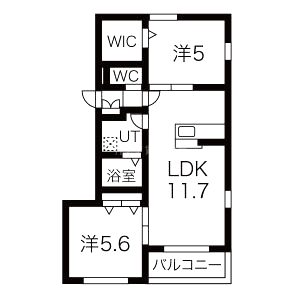 ヘーベルメゾン六甲道の間取り図