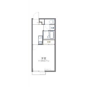 レオパレス西ノ京吽の間取り図