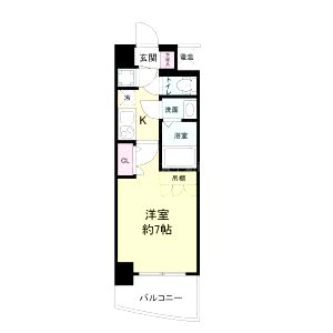 セレニテ新大阪カルムの間取り図