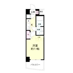セレニテ新大阪カルムの間取り図