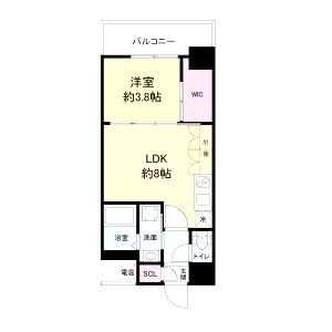 セレニテ新大阪カルムの間取り図