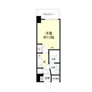 セレニテ新大阪カルムの間取り図