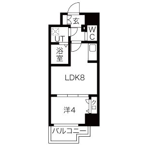 プロシード大阪NB3の間取り図
