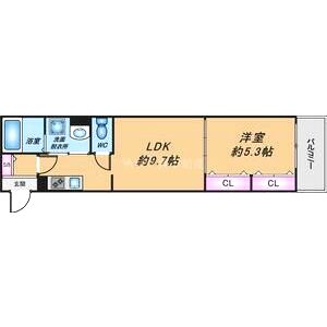 セレニティ加島の間取り図