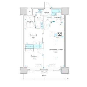 ブランシエスタ西宮の間取り図