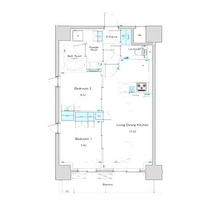 ブランシエスタ西宮の間取り図