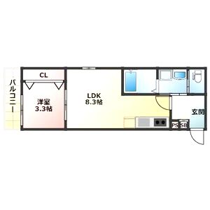 ALEGRIA岸辺の間取り図