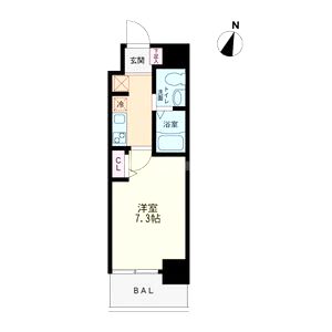 セレニテ神戸元町の間取り図