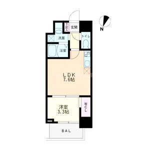 セレニテ神戸元町の間取り図