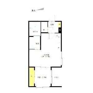 Hubi Core 西京極の間取り図