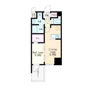 HS梅田EASTの間取り図