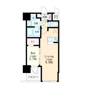HS梅田EASTの間取り図