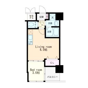 HS梅田EASTの間取り図