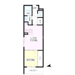 MISTRAL北条口の間取り図