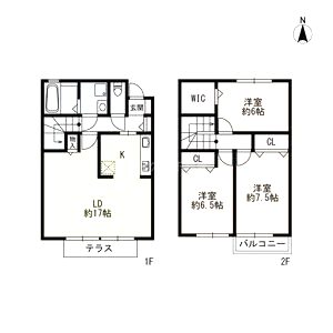 六甲ビュートの間取り図