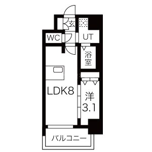 SHOKEN Residence大阪都島の間取り図