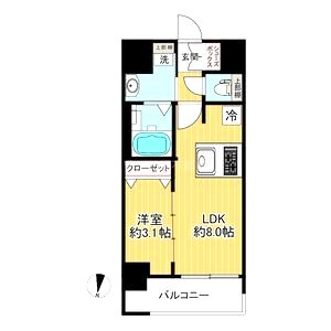 SHOKEN Residence大阪都島の間取り図