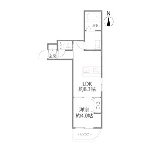 【新築】Sierra深江南の間取り図