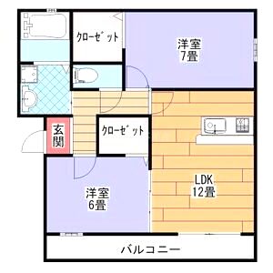 メゾンエスポワールの間取り図