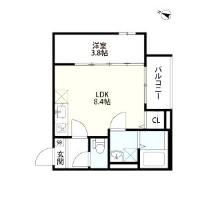 ルアナ 新神戸(ルアナ シンコウベ)の間取り図