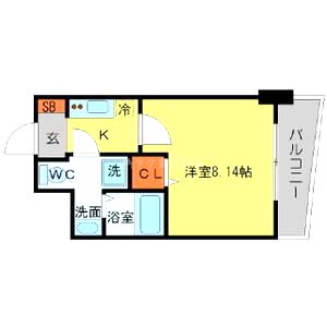 SERENiTE日本橋SUDの間取り図