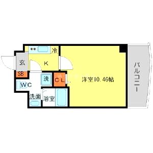 SERENiTE日本橋SUDの間取り図