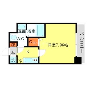 SERENiTE日本橋SUDの間取り図