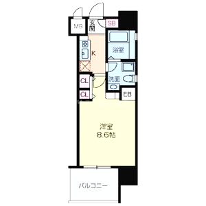 グラマシー京橋の間取り図