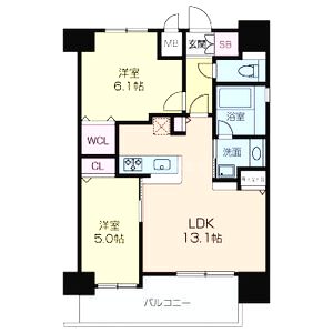 グラマシー京橋の間取り図