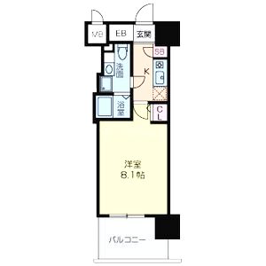 グラマシー京橋の間取り図