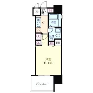 グラマシー京橋の間取り図