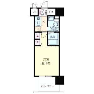 グラマシー京橋の間取り図