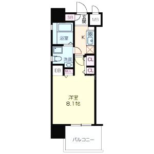 グラマシー京橋の間取り図