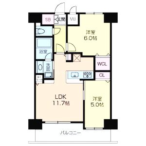グラマシー京橋の間取り図