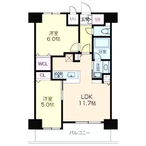 グラマシー京橋の間取り図