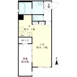 ユアメゾン魚崎の間取り図