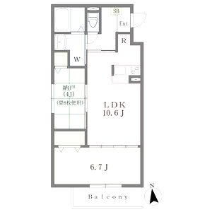 サンジコート東姫路の間取り図