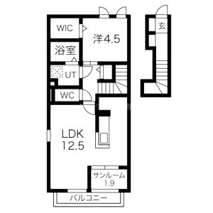 リヒト ヴィラ II棟の間取り図