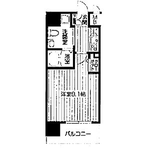 レジディア谷町の間取り図