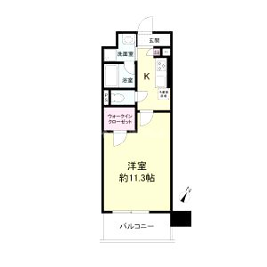 レジディア城北公園通の間取り図