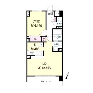 レジディア城北公園通の間取り図